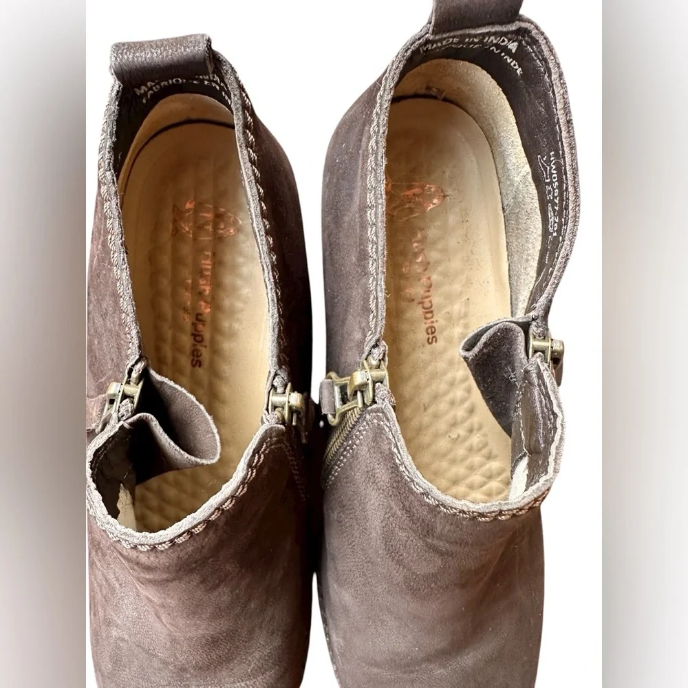 Hush Puppies Women's Mazin Cayto Nubuck Ankle Boots Shoes 9.5‎